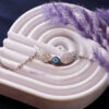 Zilveren Engel Armband – Boze Oog Detail