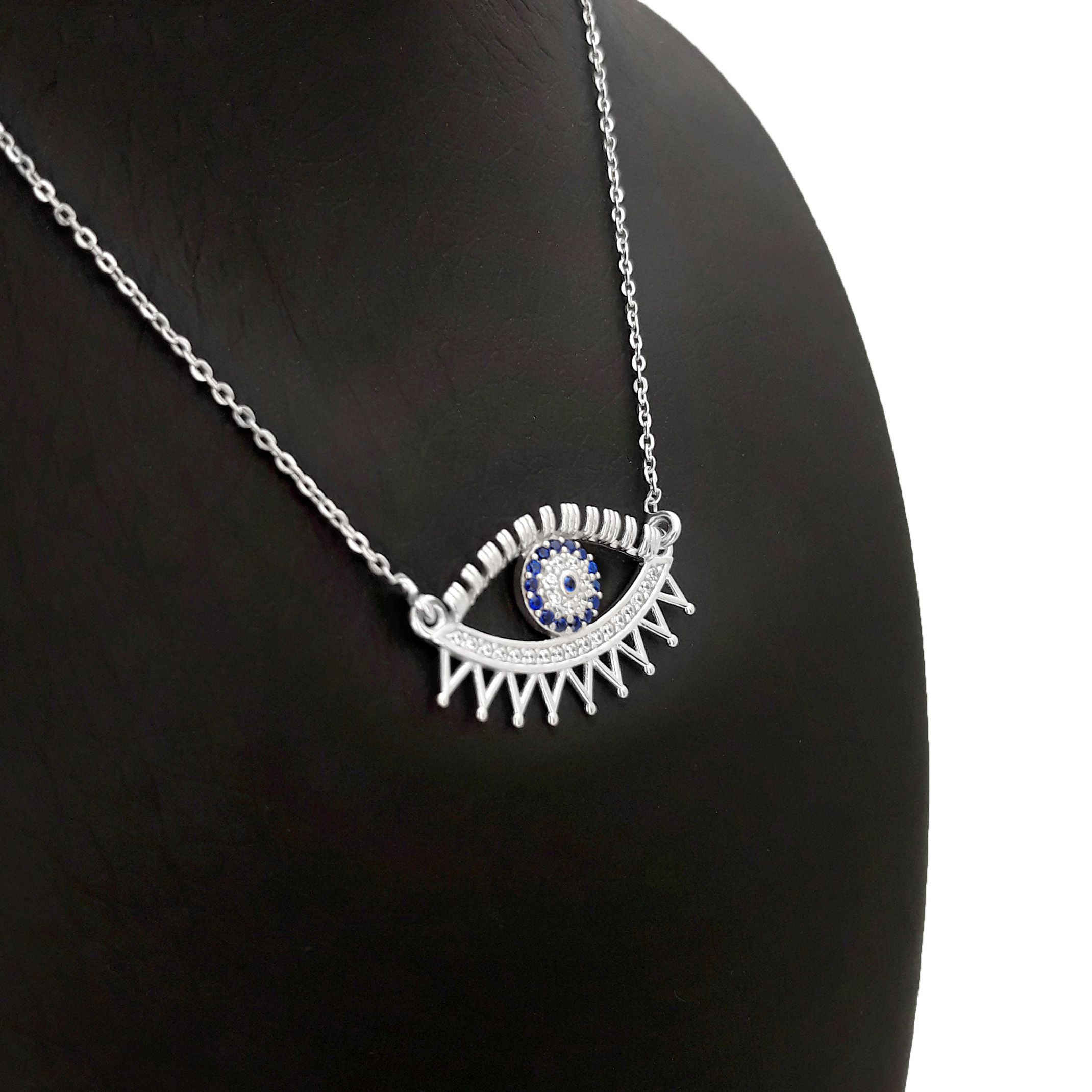 Zilveren Ketting – Klassiek Boze Oog Ontwerp