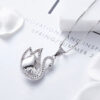Zilveren Ketting – Elegant Zwaan Ontwerp