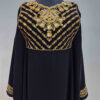 Stijlvolle Pasvorm Abaya voor Moslimvrouwen met Geborduurd Ontwerp