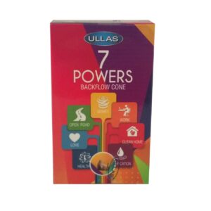 Ullas 7 Powers Terugstroom Wierookkegels – Set van 4