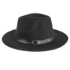 Unisex Chapeau Hoed met PU Gespdetail