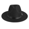 Unisex Chapeau Hoed met PU Gespdetail