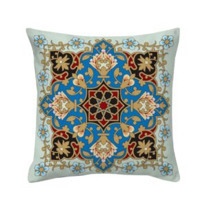 Blauwe Etnische Velvet Kussenhoezen – Eslimi (Set van 2)
