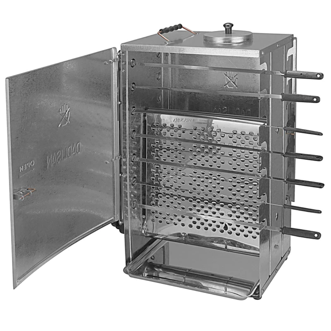 Verticale Kebab Gas Grill Brander – Automatisch Draaien met 20-Spies Houder