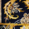 Vintage Perzisch Handgeknoopt Patchwork Tapijt Zwart