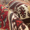 Vintage Patchwork Tapijt Geometrisch Rood – Handgeknoopt