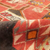 Vintage Patchwork Tapijt Geometrisch Rood – Wol