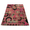Vintage Patchwork Tapijt Geometrisch Rood – Wol