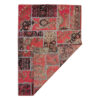 Vintage Perzisch Handgeknoopt Patchwork Tapijt Magenta