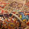 Vintage Patchwork Tapijt Bordeaux – Geometrisch Wol