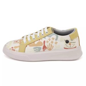 Graffiti Print Sneakers – Dames Modieuze Casual Schoenen Model Dogi