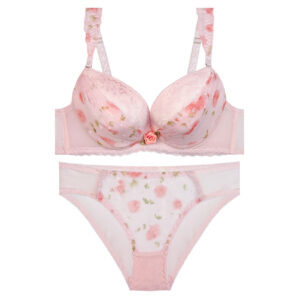 Dames Lingerieset Kant Push Up Beha & String Guipure
