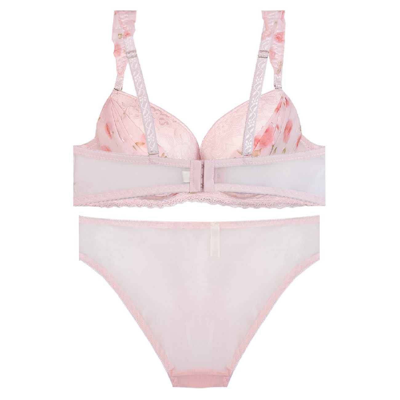 Dames Lingerieset Kant Push Up Beha & String Guipure