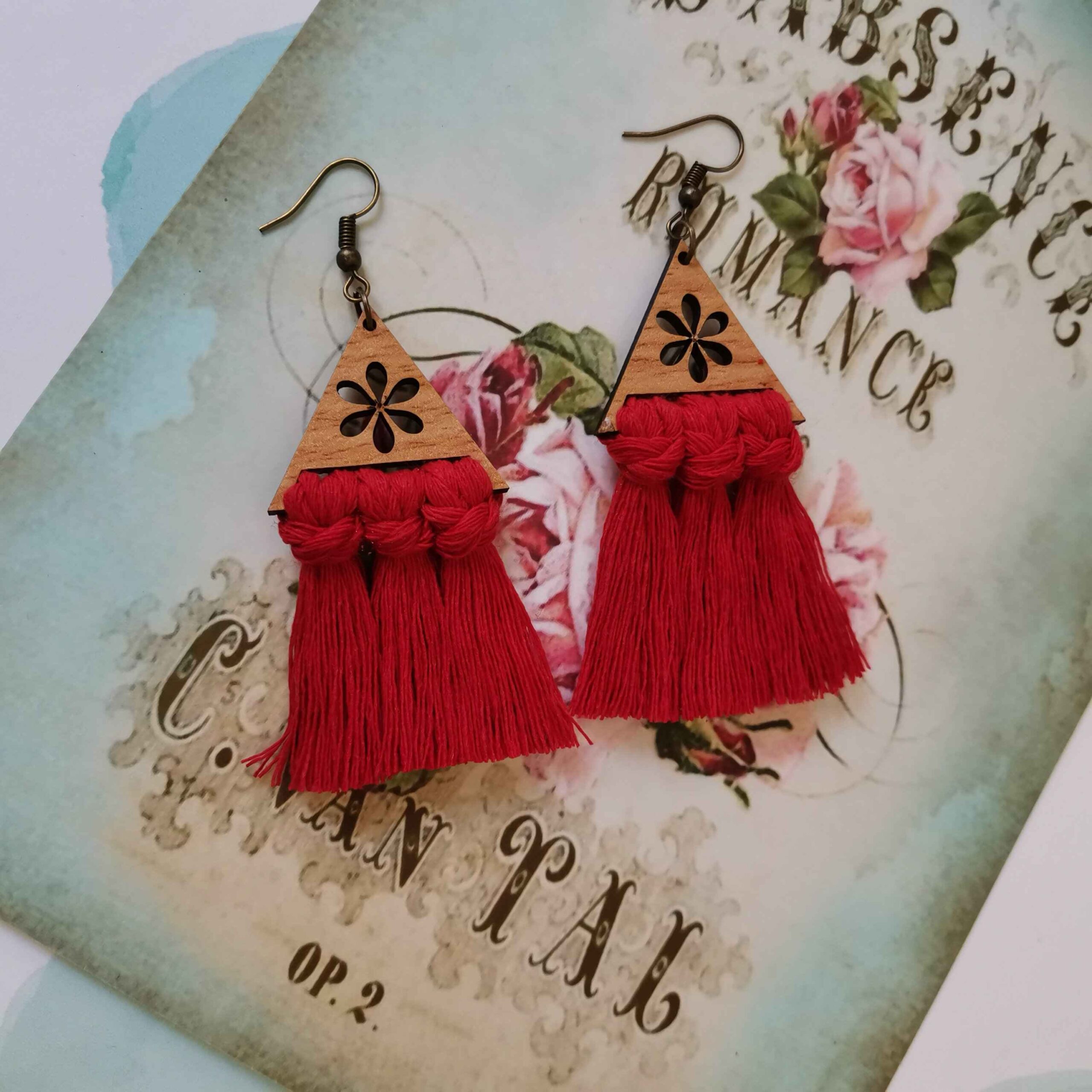 Macramé Oorbellen voor Vrouwen Handgemaakt Model Maryam