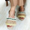 Dames Macramé Slingback Sandalen Handgemaakt Model Art