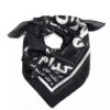 Mini Hoofddoek voor Vrouwen – Kalligrafie Zwart