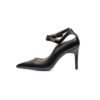 Dames Natuurlijke Leren Pumps met Enkelband