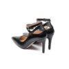 Dames Natuurlijke Leren Pumps met Enkelband
