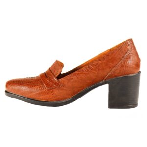 Dames Natuurlijke Leren Pumps voor op Kantoor
