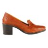 Dames Natuurlijke Leren Pumps voor op Kantoor