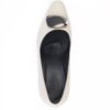 Dames Natuurlijke Leren Pumps – Palina Cream
