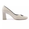 Dames Natuurlijke Leren Pumps – Palina Cream