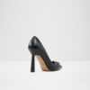 Dames Natuurleren Pumps – Model Slang Zwart