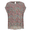 Dames Katoenen Korte Mouw Regular Fit Overhemd met Paisley & Bloem Ontwerp