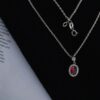 Dames Zilveren Sieradenset – Rhodium & Kwarts