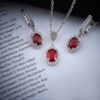 Dames Zilveren Sieradenset – Rhodium & Kwarts