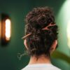 Houten Haarstok voor Vrouwen Gewei Ontwerp