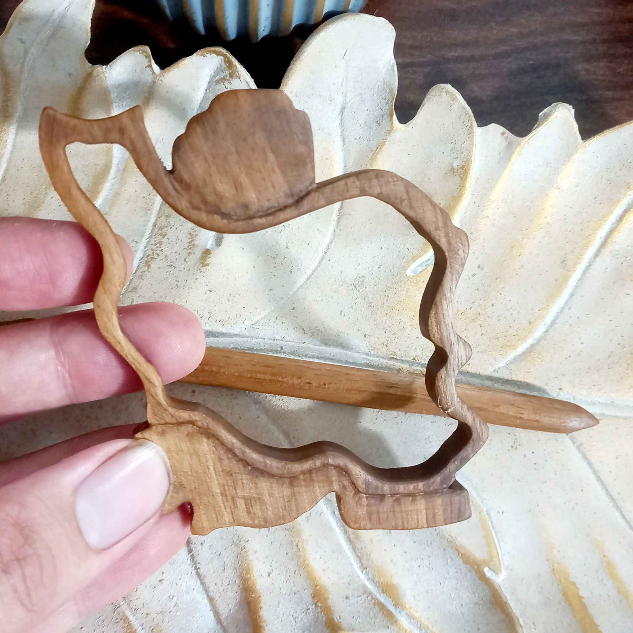 Houten Haarstok voor Vrouwen Kaart van Iran