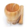Houten Vijzel & Stamper Set van Natuurlijke Bamboehout
