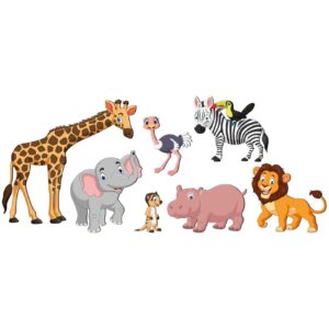 Houten Kinderkamer Muursticker Model Dieren