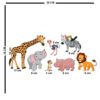 Houten Kinderkamer Muursticker Model Dieren