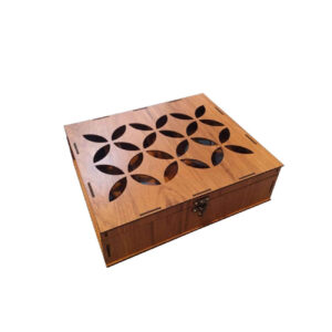 Thee Organizer met Geometrische Print en Ruime Opbergruimte