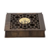 Houten Thee Opbergbox met Perzische Calligrafie-Accenten