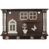 Houten Wand Sleutelhouder met Vier Haken Model Cottage