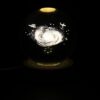 3D Kristallen Bol Nachtlamp Melkweg met Houten Basis