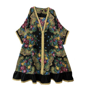 Abaya voor Vrouwen met Luchtige Mouwen & Bloemontwerp