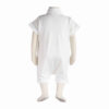 Babyjongen Korte Mouw Jumpsuit – Ademend Wit