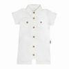 Babyjongen Korte Mouw Jumpsuit – Ademend Wit