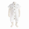 Babyjongen Korte Mouw Jumpsuit – Ademend Wit