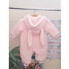 Baby Meisje Jumpsuit – Roze met Konijnenoren