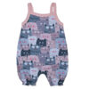 Baby Meisje Mouwloze Jumpsuit – Lichtroze Kat