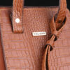 Bauletto Leren Handtas met Lange Band in Bruin