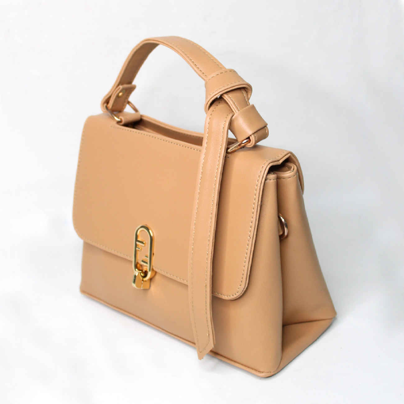 Bauletto Leren Handtas met Enkel Handvat & Lange Band