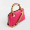 Bauletto Leren Handtas met Dubbele Handvatten in Zwart