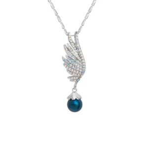 Messing Ketting voor Vrouwen met Engelvleugel Ontwerp